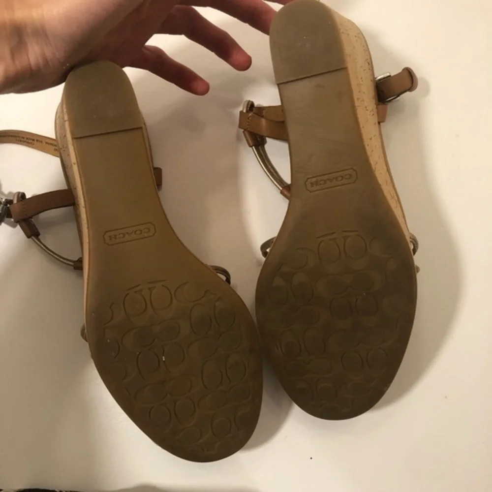 Coach Georgiana platform sandals 9.5 b
